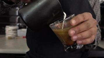 Preparation Of Coffee-Based Beverage. Mokkachino To Go video