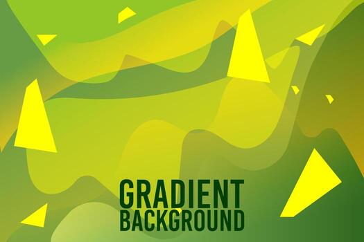 fondo en blanco forma abstracta degradado amarillo verde colores patrón geométrico.gráfico de elementos abstractos en colores degradados para póster, fondo, invitación y portada vector