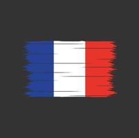 France Flag Brush vector