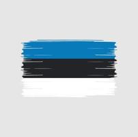 Estonia Flag Brush vector