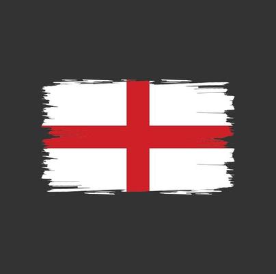 Flag of England with brush style