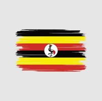 Uganda Flag Brush vector