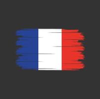 France Flag Brush vector