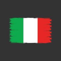 bandera de italia con vector de estilo de pincel de acuarela