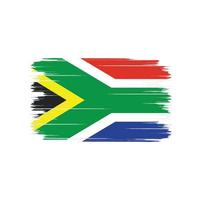 pincel de bandera de sudáfrica vector