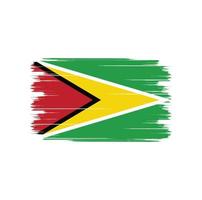 cepillo de bandera de guyana vector