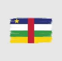 Central African Flag Brush vector
