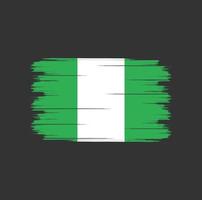 Nigeria Flag Brush vector