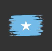 cepillo de bandera de somalia vector