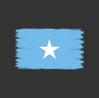 Flag of Somalia with watercolor brush style vector