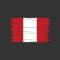 Peru Flag Brush vector