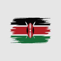 Kenya Flag Brush vector