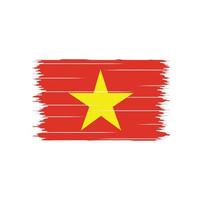 Vietnam Flag Brush vector