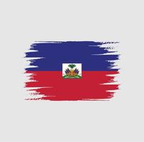 Haiti Flag Brush vector