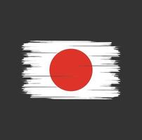 cepillo de bandera de japón vector