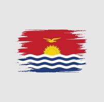 cepillo de bandera de kiribati vector