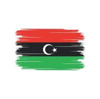 Libya Flag Brush vector