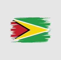 cepillo de bandera de guyana vector