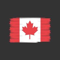 pincel de bandera de canadá vector