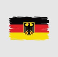 bandera de alemania con estilo de pincel vector