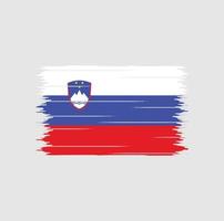 Slovenia Flag Brush vector