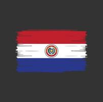 Paraguay Flag Brush vector