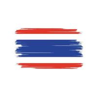 cepillo de bandera de tailandia vector