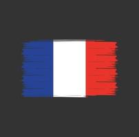 cepillo de bandera de francia vector