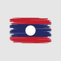 Laos Flag Brush vector