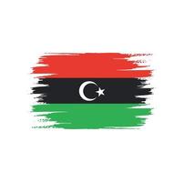 Libya Flag Brush vector