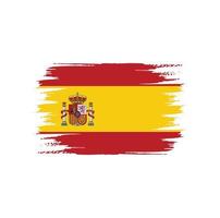 Spain Flag Brush vector