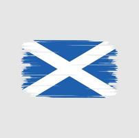 cepillo de la bandera de escocia vector