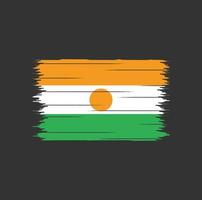 Niger Flag Brush vector