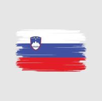 cepillo de bandera de eslovenia vector