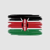 Kenya Flag Brush vector