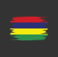 Mauritius Flag Brush vector