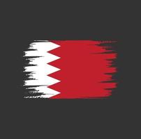 Bahrain Flag Brush vector