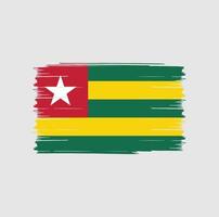 Togo Flag Brush vector