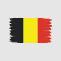 Flag of Belgium with watercolor brush style vector