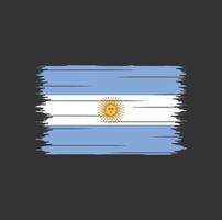 cepillo de bandera argentina vector