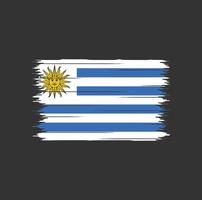 cepillo de bandera de uruguay vector