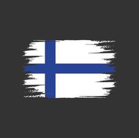 Finland Flag Brush vector