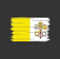 cepillo de la bandera del vaticano vector