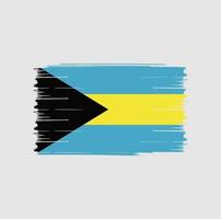 cepillo de bandera de bahamas vector