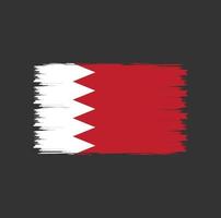 Flag of Bahrain with watercolor brush style vector