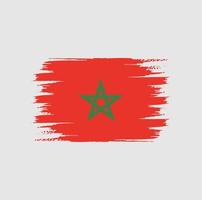 Morocco Flag Brush vector