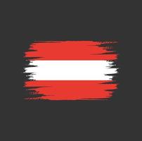 Austria Flag Brush vector