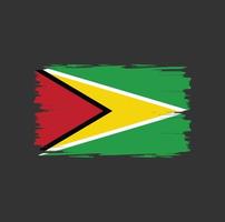 Flag of Guyana with watercolor brush style vector