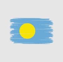 Palau Flag Brush vector