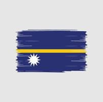 Nauru Flag Brush vector